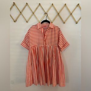 Kate Spade New York
julia striped a-line shirt in Coral Lipstick